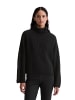 Marc O'Polo Gerippter Rollkragen-Pullover loose in Schwarz