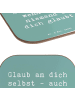 Mr. & Mrs. Panda Tischschoner Spruch Glaube an dich selbst mit S... in Meeresbrise