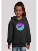 F4NT4STIC Hoodie Retro Alien Weltraum Sonnenuntergang in schwarz