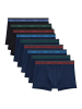 HOM Retro Short / Pant Tiago in Blau / schwarz