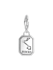 Thomas Sabo Charm-Anhänger Sternzeichen Fische in silber, weiß