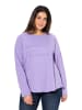 Ulla Popken Sweatshirt in blauer flieder