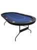 Nordcore Pokertisch Pro Tour 10 in Blau 214x106x78cm