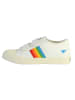 Gola Kinder-Sneaker „Coaster Rainbow“ mit Klettverschluss Off-White-Mehrfarbig