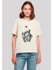 F4NT4STIC Everyday Tee Love is all you need in Whitesand