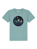 wat? Apparel T-Shirt Urknall in Teal Monstera