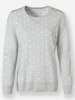 WITT WEIDEN Pullover in grau-weiß-getupft