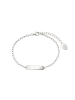 S. Oliver Jewel Identarmband Silber 925, rhodiniert in Silber