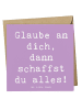 Mr. & Mrs. Panda Deluxe Karte Spruch Angst überwinden mit Spruch in Lavendeltraum