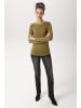 Aniston CASUAL Langarmshirt in moosgrün