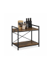 relaxdays Mikrowellenregal in Schwarz/ Braun - (B)53 x (H)40 x (T)33 cm