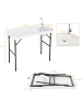 COSTWAY Fischreinigungstisch Klappbar in Weiß