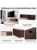 MCW TV-Rack Q84, Walnuss-Optik