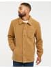 Threadbare Hemdjacke THB Fleece Button Through Borg Alfred in Braun