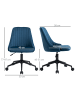 Vinsetto Bürostuhl-50B x 58T x 77-87H cm-Blau