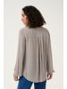 Kaffe Langarm-Bluse Amber Regular fit in Elephant Skin