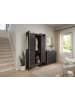 ebuy24 Kleiderschrank Bueno Schwarzgrau 105 x 37 cm