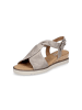 Gabor Comfort Sandalette in Beige Metallic