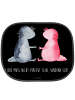Mr. & Mrs. Panda Hitzeschutz Auto Axolotl Liebe mit Spruch in Schwarz