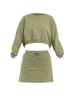 Tom Barron Freizeitanzug Women Sweatshirt And Skirt Set in khaki