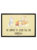 Mr. & Mrs. Panda Fußmatte Sommer Sonntag mit Spruch in Gelb Pastell
