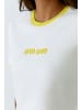 Oui T-Shirt in yellow white