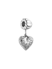 PURELEI Charm LEI Vintage Heart Silber