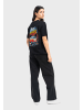 OLDSKULL T-Shirt Retro Roadtrip Logo Graphic in Black