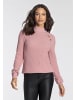 Melrose Stehkragenpullover in rosa-melange