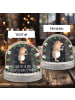 Mr. & Mrs. Panda Weihnachts Schneekugel Igel Wein mit Spruch in Kreidetafel