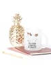 Mr. & Mrs. Panda Glas Teebecher Einhorn Happy mit Spruch in Transparent