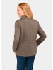 GOLDNER Velourslederimitat-Blazer in taupe