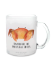Mr. & Mrs. Panda Tasse Sternzeichen Krebs mit Spruch in Transparent