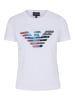 Armani Rundhals T-Shirt für Damen in weiß