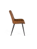 Giner y Colomer Esszimmerstuhl mit braunem Naturleder bezogen in Brown