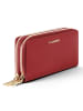 Lazarotti Bologna Leather XL Double Zip-Around Geldbörse RFID Leder 20 cm red 1