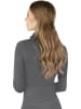 Circle Five Damen Shaping Zipper Jacke Trainingsjacke in Anthrazit
