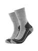 camano Wandersocken outdoor 2er Pack function in hellgrau melange