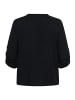 KAFFE curve Langarm-Bluse KCmolly in Black Deep