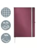 Leitz Notizbuch Style HC A4 kariert granat rot