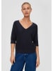 s.Oliver Strickpullover kurzarm in Blau