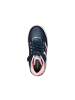 Geox Skylin Girl Synt.Lea+Pea Sneaker mit Klettverschluss für Kinder Blau