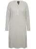 Ulla Popken Strickkleid in hellgrau mélange