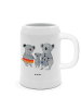 Mr. & Mrs. Panda Bierkrug Koala Familie ohne Spruch in Weiß
