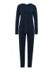 Hanro Pyjama Natural Elegance in deep navy