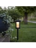 STAR Trading LED Solarlampe ,Alippa' zur Wegbeleuchtung, Dämmerungssensor, schwarz,