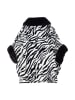 Usha Women Poncho in Schwarz Weiss