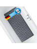 Flip Badewannenmatte dunkelgrau 88x40cm  grau
