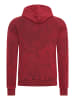Rusty Neal Verwaschener Kapuzenpullover Regular Fit in Rot