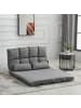 HOMCOM Bodensofa-102L x 73B x 60H cm-Grau